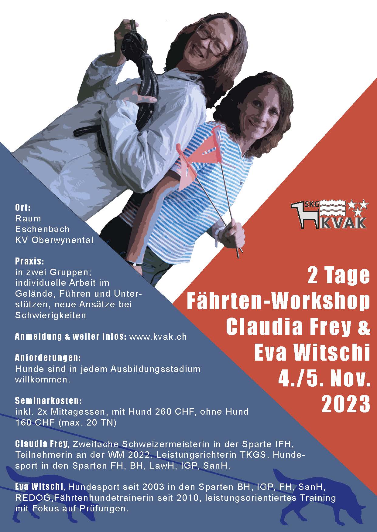 Fährten-Seminar mit Claudia Frey und Eva Witschi (2 Tage)