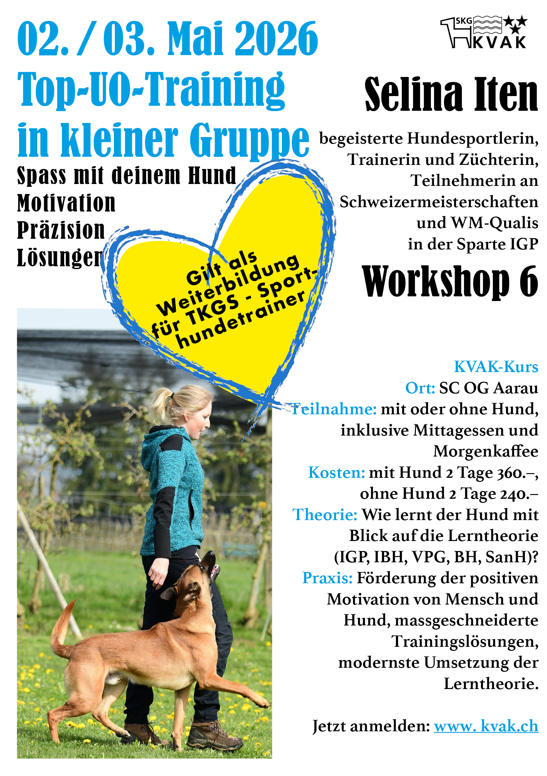Top-UO-Training in kleiner Gruppe mit Selina Iten