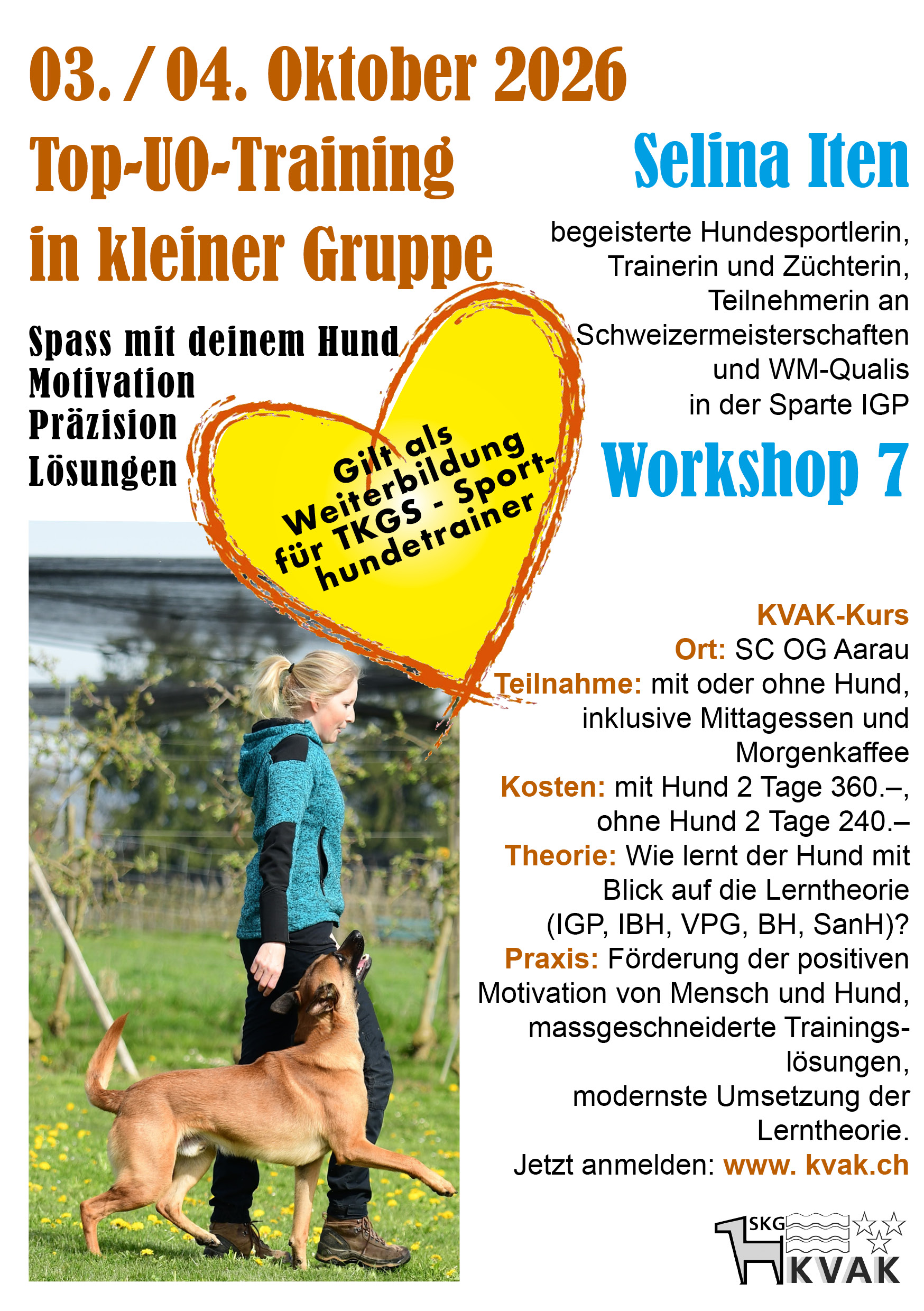 Top-UO-Training in kleiner Gruppe mit Selina Iten